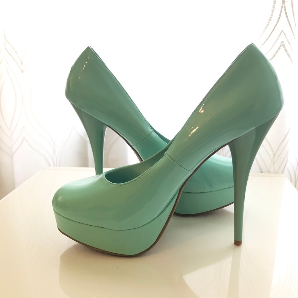 Teal Blue Heels